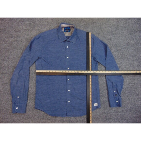 Scotch & Soda Shirt Mens‎ Med Regular Blue Casual Long Sleeve - Picture 6 of 9